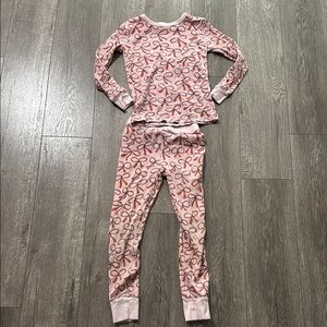 Girls crewcuts bow Christmas pajama set 7